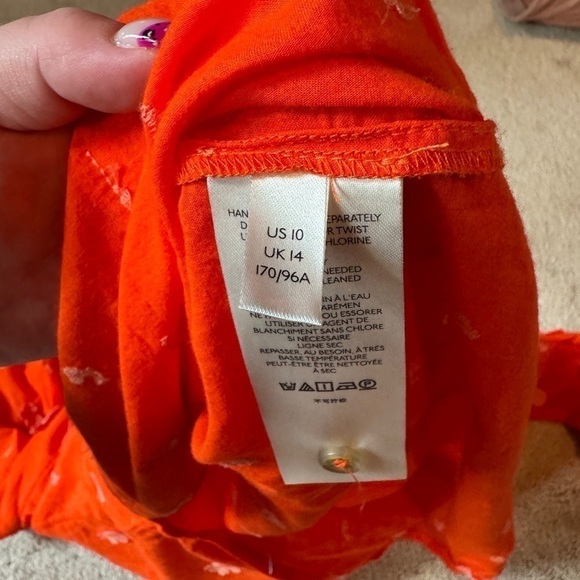 Anthropologie Maeve Classic Embroidered Buttondown size 10 EUC - Picture 6 of 6